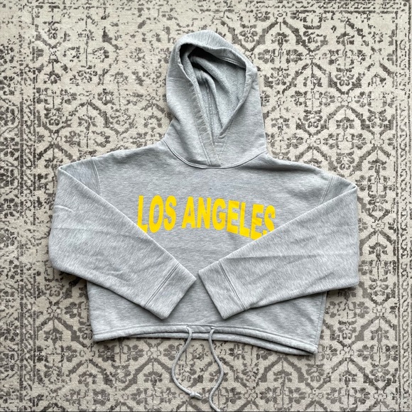Zara Sweaters - ZARA Los Angeles Cropped Hoodie